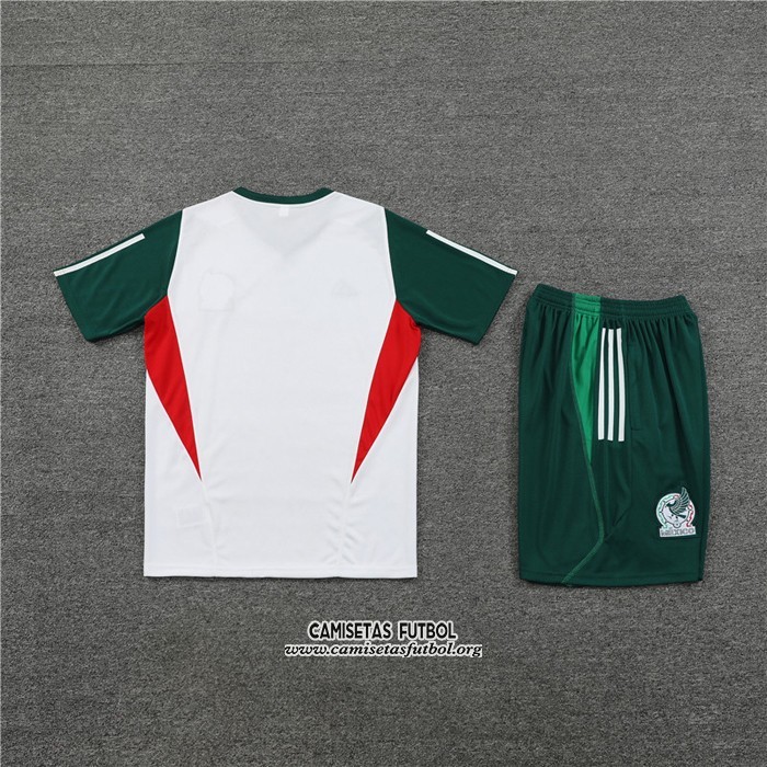 Chandal del Mexico Manga Corta 2023/2024 Blanco - Pantalon Corto